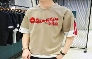 Men039s Tshirts Japan Anime Osomatsusan T Shirt Unisex Casual Summer Short Sleeves Teenagers Niestandardowe tee tee TEE TOPS6500453