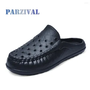 Повседневная обувь Parzival Summer Slippers Мужские лоферы кожаные модные ходьбы мужские кроссовки