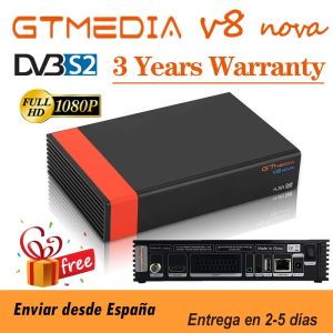 BOX DVBS2X GTMEDIA V8X H.265 Satellitmottagare BluLitin WiFi Support CA -kortplats Uppgraderad GTMedia V8 Nova V9 Super Set Top Box