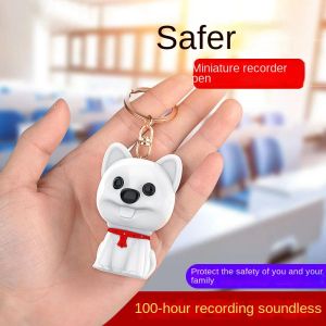 Регистратор Новый мини -голосовой рекордер Digital Portable Dog Cute Hang Pendant Mp3 Player Smart Sound Intellent Ativated Caneta Espiar