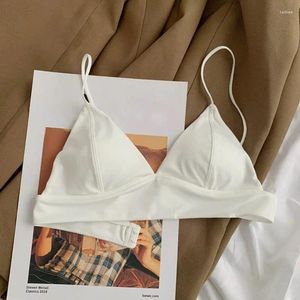 Bras sätter franska bh set Deep v Brassire No Steel Ring Bralette Sexig Beauty Back Sömlös Bekväma andningsbara kvinnors underkläder