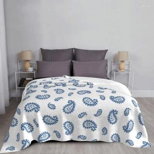 Blankets Fashion Paisley Chicano Bandana Style Blanket Flannel Printed Multifunction Ultra-Soft Throw For Home Car Bedspreads