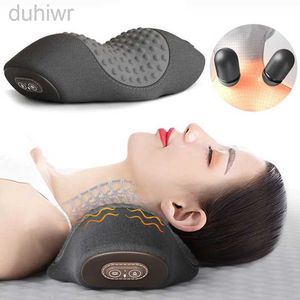 Massageador de corpo inteiro Viagem de massagem pescoço travesseiro elétrico aquecimento elétrico Suporte cervical travesseiro de massagem Relax Relax Pescoe ombro Chiroprático Massageador Novo 240407