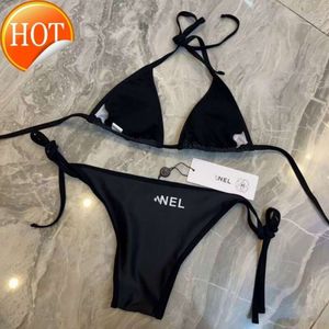 Billiger Großhandel Designer sexy Bikini Sets 2024 Neue Mode Frauen Modebrief kurze Set Tanga BH Beach Party Sexy Push Up Verband Badeanzug Schwimmkleidung CC