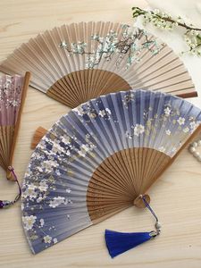 Figuras decorativas do escritório da mão fã de decoração de casamento presente de verão diariamente use legal pequeno portátil estilo chinês artesanato ao ar livre viagens