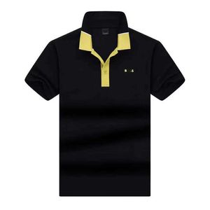 Camisa de camisa de pólo BOSS POLOS DE POLOÇÕES T CHAMISTAS CASSURAS CASUAL BUSINUAL GOLF T-SHIRT Pure Cotton Short Mangas curtas T-shirt 2024 Moda Brand Summer Top Roupos