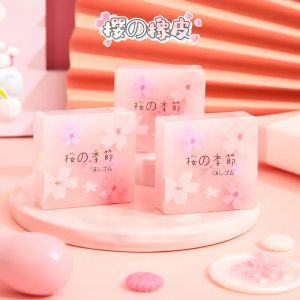 Eraser 36 PCS/Lot Creative Sakura Pency Eraser Cute Writing Drawing Rubber Pencil Erasers Stationery Homeery Schools Schools Schools