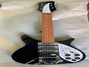 Offerta speciale intera personalizzata Rickenbackr Tipo 325 Short Black Electric Guitar 527mm di alta qualità 7621088