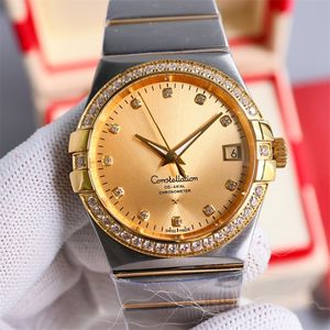 Против Montre de Luxe Men Watches 38mm 8500 Автоматическое механическое движение стальные корпусы