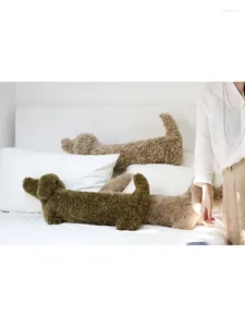 Cuscino Rinoart Dachshund Dog Wool Bambola Lunga bambola lancio Casa Decarative Wick Back Girls Regali di compleanno per bambini