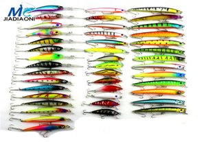 Minnow Jiadiaoni 43pcslotフライフィッシングルアーセットチャイナハードベイトJiaルアーコイ6モデル釣りタックル全体