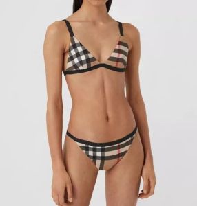 Designer Hot Sell Bikini Woman Sense Beach Swim Wear Summer Swim Suit Sexig Sling Strap Bur Design Mönster Plaid Swimsuit Högkvalitativ kvinnor