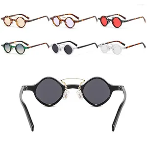 Sonnenbrille Vintage -Gradient Männer/Frauen Dampf Punkgläser kleiner runde quadratische Fahrt Schatten Hippie