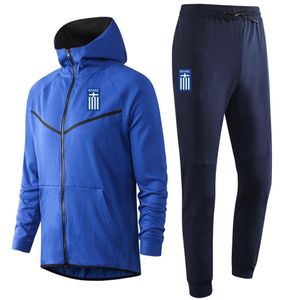 2020 2021 Grecia per adulti per adulti Tracksuits Kits Calcio di allenamento da calcio con cappuccio Sur Maillots de Foot maschile da uomo1261062