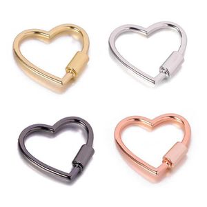 Keychains Lanyards Love Heart Buckle Hook Trigger Clip Metal som används för nyckelringar hummerkedjor Keyring smycken Tillbehör Q240403
