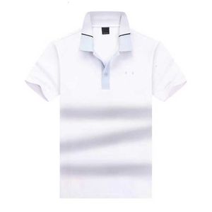 Боссы Поло Рубашка Мужские Дизайнерские Полос Т Рубашки повседневная деловая футболка для гольфа Pure Cotton Короткие рукава футболка 2024 модная бренда летняя топ-одежда Q7RO