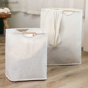 Storage Baskets Large laundry basket washing machine with handle foldable toy storage bag dirty clothes organic Cesto Rope Sucia yq240407