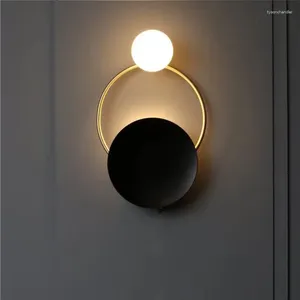 Vägglampor Nordic Applicera LED -lampa spegel klistermärkena design för toalettbord säng badrum belysning heminredning inomhus sconce