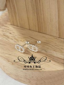 Light Luxury Designer Earrings 925 sterling silver pig nose for women light luxury niche Instagram hole ear high-end screws and buckle earrings With Logo