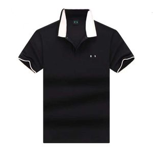 Patronlar Polo Gömlek Erkek Polos Tişörtleri Tasarımcı Sıradan İş Golf T-Shirt Saf Pamuk Kısa Kollu T-Shirt ABD Yüksek Sokak Moda Marka Yaz Top Giyim J480