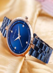 Women039s Titta på Mini Focus Quartz Wristwatch Luxury Fashion for Women Blue5249282