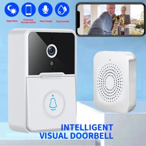 DOORBELL X3 Pro Low Power Dry Battery Visual Remote Control Doorbell Wifi Wireless変数サウンドパンチ無料Twoway Intercomカメラ