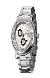 Mode Womens Diamond Watch med G Letter Shape Female Designer Luxury Watches All rostfritt stål Armbandsur Fast färg Iced OU3387222