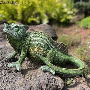 Kunst- und Kunsthandwerkshof Arden Dekoration Harz Nachahmung Tier Ornamente Chameleon Echsenskulptur Statue Fiurines Wohnkultur Accessoiresl2447