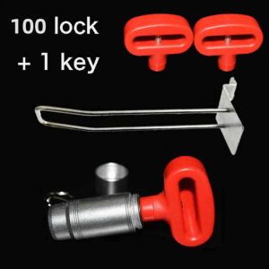 System 100pcs u Formhänge von Einzelhandelsprodukten anzeigen Antitheft Eas Security Double Hakenstopp Lock