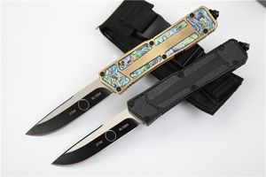 US STELE MICR0 TECH SCARAB II Automatisk kniv D2 Stål Blade Aviation Aluminiumhandtag Camping utomhus Taktisk strid Självförsvar EDC Pocket Knives