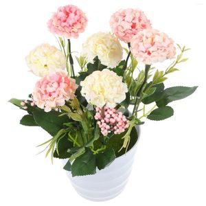 Decorative Flowers Artificial Flower Bonsai Faux Potted Desktop Fake Plant Simulation Orchids