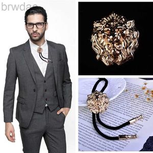 BOLO Ties Fashion Men Cravatta da scottatura da uomo camicie da uomo cravatta arroganza leoni cowboy cowboy a pendente accessori cramella cravatta 240407