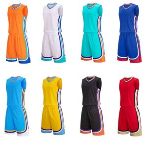 New Basketball Suit Set Children's Adult Team Jersey Breathable Basketball Jersey Team Game Large Basketball Jersey