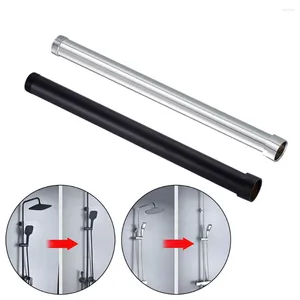 Bath Accessory Set Round Shower Extension Rod Bracket 30cm Tube Stainless Steel Home Bathroom Accessories Household For