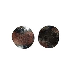Studörhängen borstad mönster geometri främmande oregelbunden asymmetrisk våg skivpersonlighet trend vintage metall för kvinnor smycken 28mm