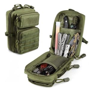 Bolsas de bolsas táticas Molle Utility, bolsa de ferramentas EDC bolsas de telefone tático Mini bolsas EDC IFAK PACK Mini Design Assault Backpack