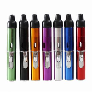 Novo clique n vape sneak um toke vaporizer caneta fumando canos de metal para fumar vaporizador de ervas secas tocco tocha butano navio livre