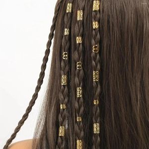 Klipy do włosów 50pcs/zestaw mieszane pierścienie Zestaw Dreadlocks koraliki Braid Dread Blops