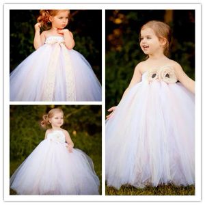 Dresses Flower Girls Dresses For Weddings Kids Beach Wedding Dresses Girls Dress Sweet Strapless and Backless Princess Dress Flower Girls