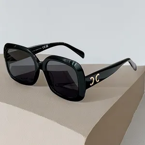 A082 Женщины солнцезащитные очки дизайнер роскошная ацетатная черная мода UV400 открытые солнцезащитные очки для солнцезащитных очков индивидуальная солнцезащитные очки солнцезащитные очки