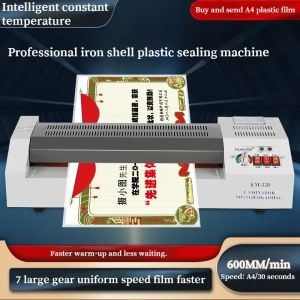 Laminator A3/A4 Laminator Photo File Professional Home Office Caldo e Cold Pold Polling Sealing Machine Iron Shell Laminating Machine