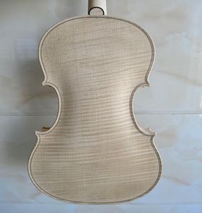 Violino di acero professionale embrione bianco violino in legno di acero bianco incompiuto Lord Wilton 1742 Violino bianco fai da te in legno massiccio3465851