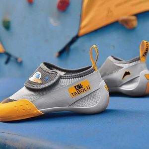 Athletic Outdoor Quality Professional Climbing Boulering Training Shoes Youth Children Protective Toe Anti-Slip Kids Boulering Climbing Sneaker 240407