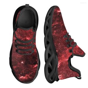 Scarpe casual istantarts rosso stellare sneaker stampato sneaker comoda e traspirante piattaforma con sneaker che corre personalizzate personalizzate