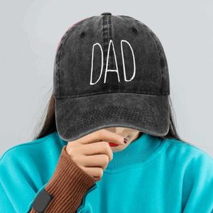 Top Caps Babalar İşlenmiş Beyzbol Şapkası Babalar Günü Erkek Park Kamp Bahçesi Açık Mekan Seyahat Q240403