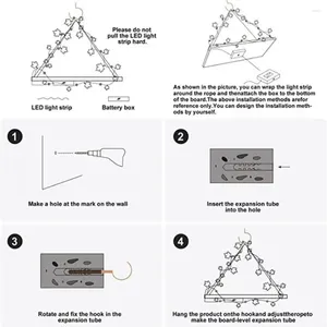 Pratos decorativos rack de armazenamento de banheiros prateleiras rústicas boêmiais com luzes LEDs de folhas verdes artificiais artesanato de arte para quarto