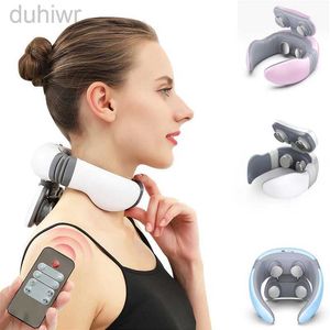 Full Body Massager Smart 4D Magnetic Pulse Heated Electric Shoulder Neck Massager Fatigue Pain Relief Cervical Massage With Remote Control 240407