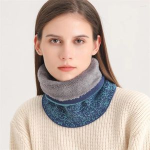 Scarves 2024 Fashion Halo Letter Women Snood Ring Downy Neck Winter Warm Scarf Female Wraps Unisex Solid Muffler Men Outdoor