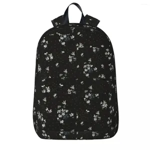 Backpack Black Floral Print Fashion Childra