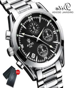 Ditawatch Yeni Moda Erkek Saatler Paslanmaz Çelik Marka Lüks Spor Kronograf Kuvars İzle Erkekler Relogio Masculino8348965